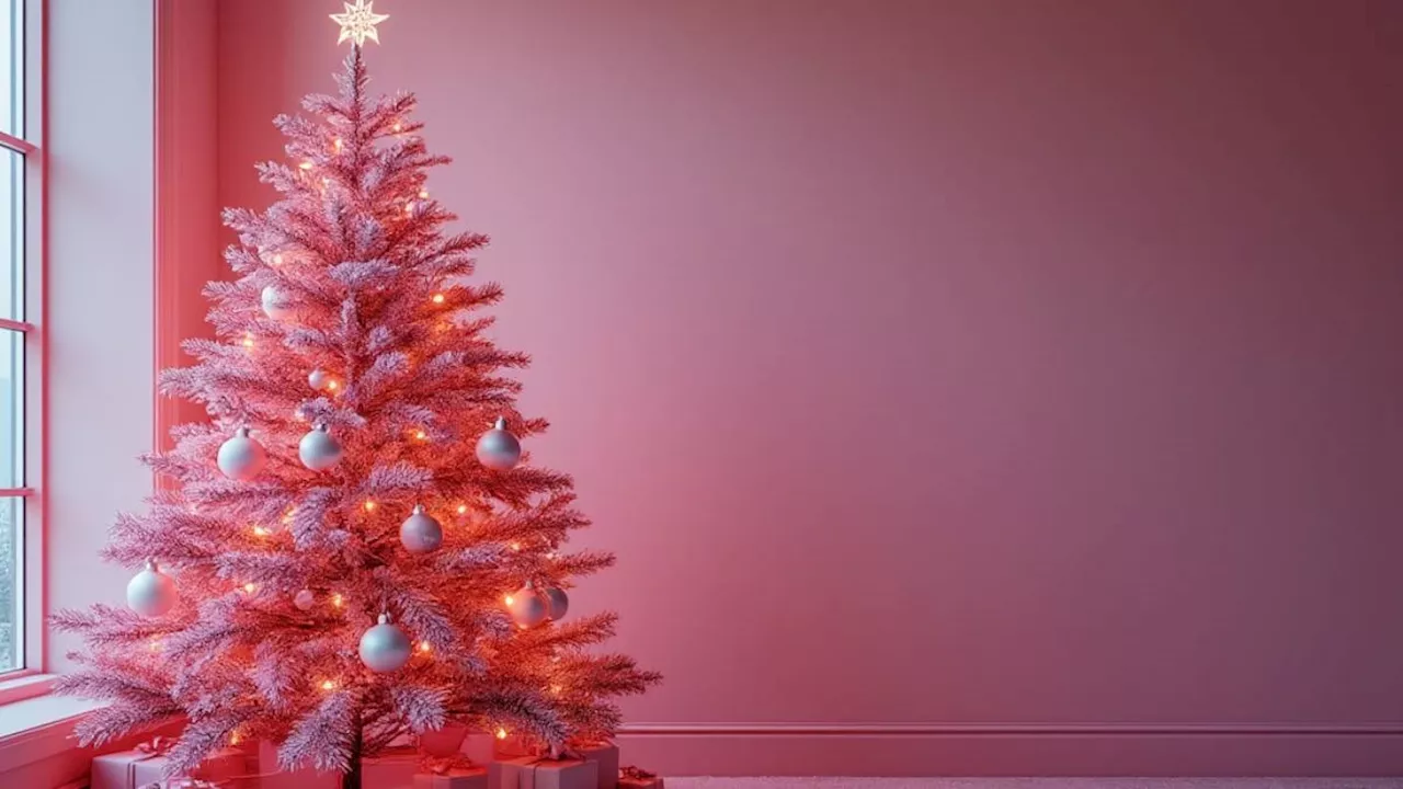 Árbol de Navidad rosa, con 60% de descuento: cuesta menos de $900 en Mercado Libre