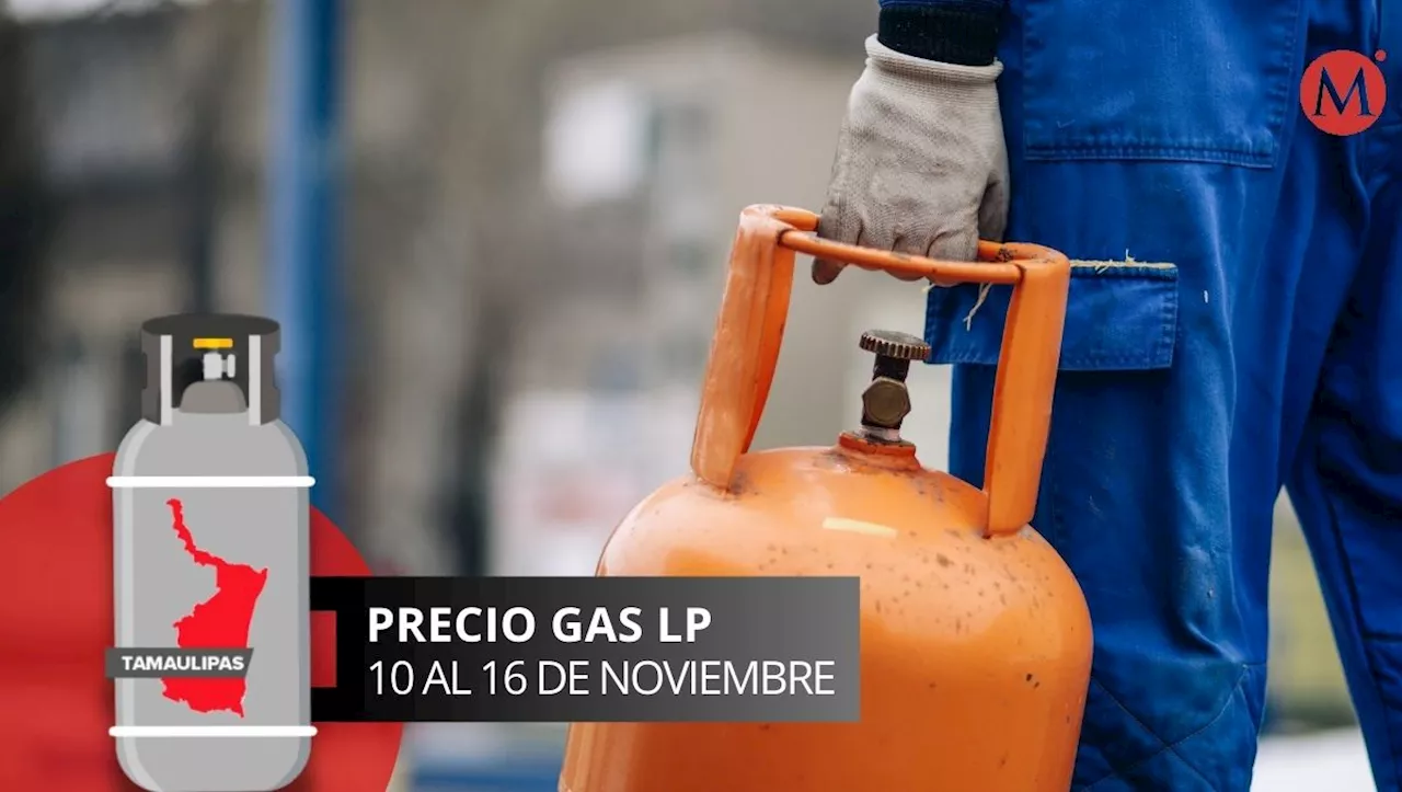 Esto costará el gas LP en Tamaulipas del 10 al 16 de noviembre 2024