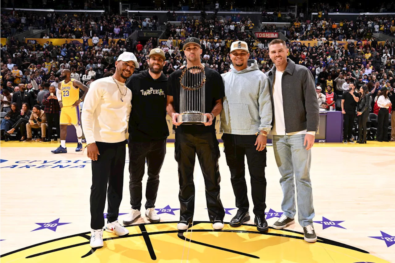 Watch: Lakers honor World Series Champions at Crypto.com Arena