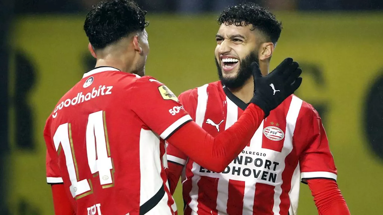 Combinatie Saibari-Pepi goud waard bij soepele zege koploper PSV in Breda