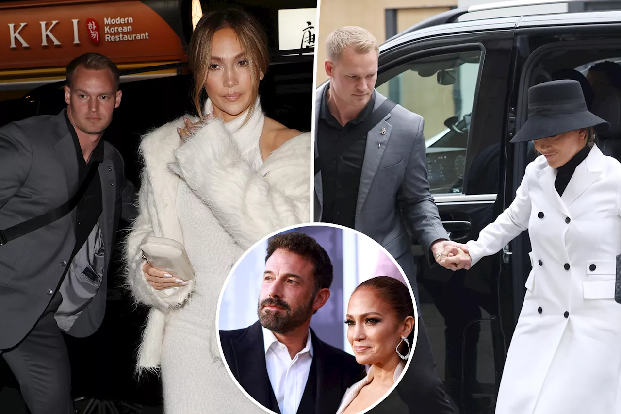 Jennifer Lopez steps out with hunky bodyguard amid her divorce from Ben Affleck