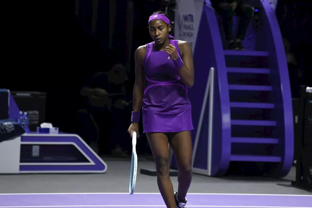 Coco Gauff wins WTA Finals for the first time by rallying to beat Zheng Qinwen