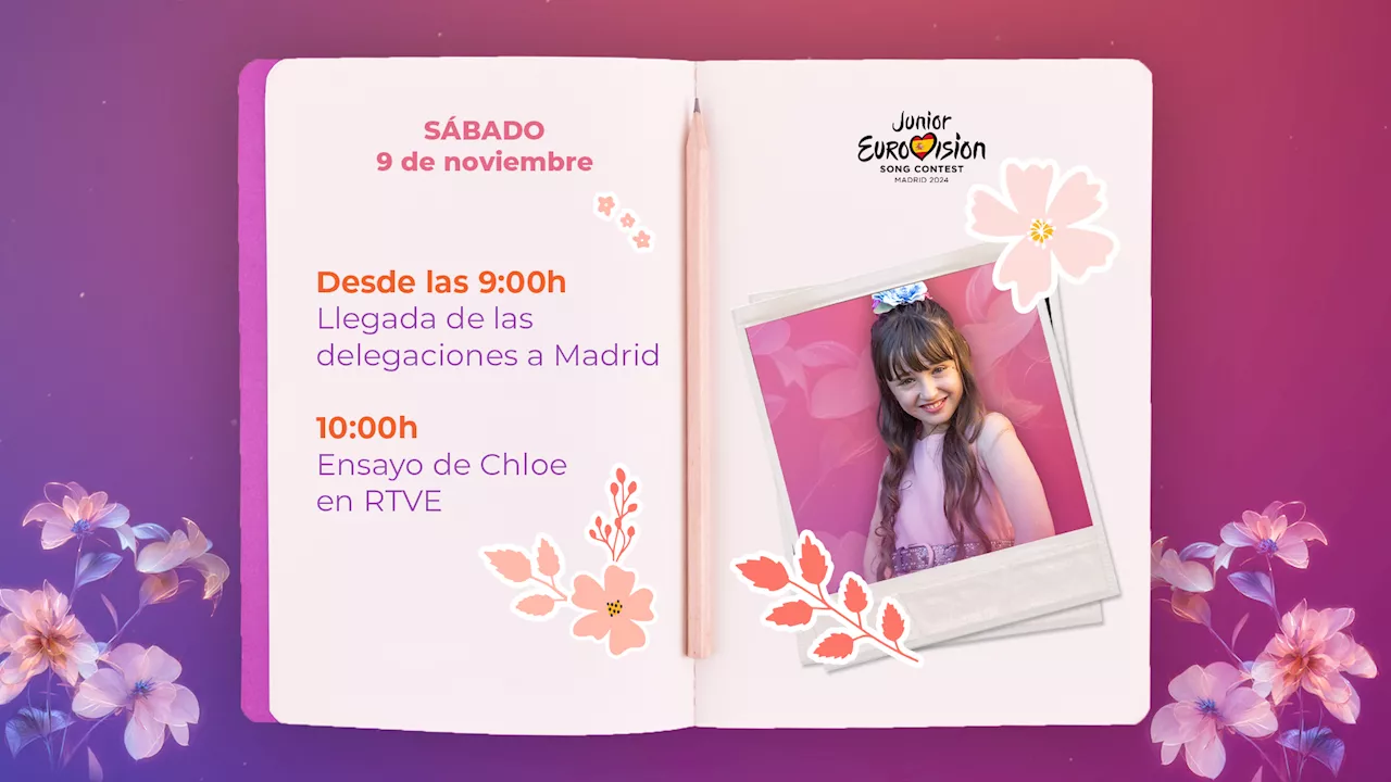 Agenda de Chloe DelaRosa en Eurovisión Junior 2024