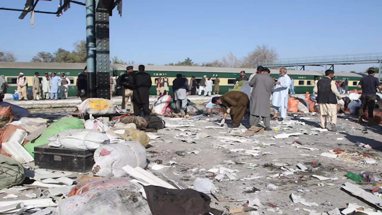 At least 24 killed in Pakistan train station bomb blast: Police - SABC News