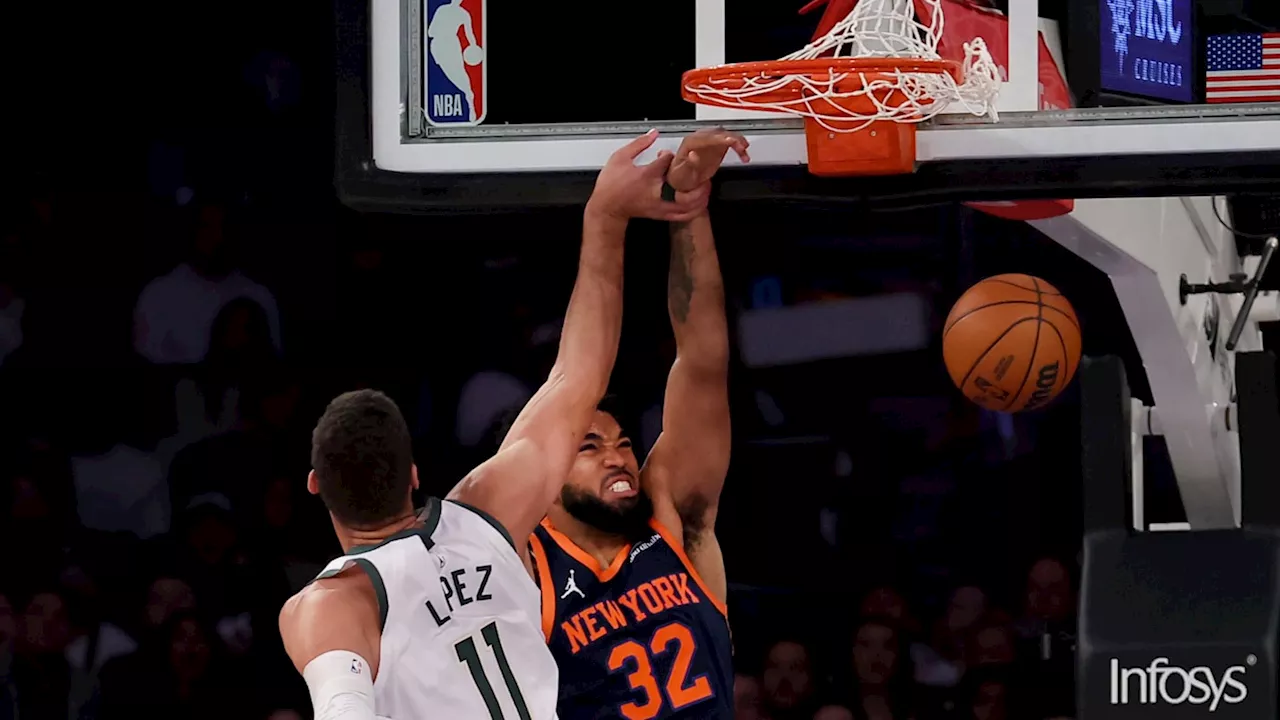 Karl-Anthony Towns, New York Knicks Bash Bucks at MSG