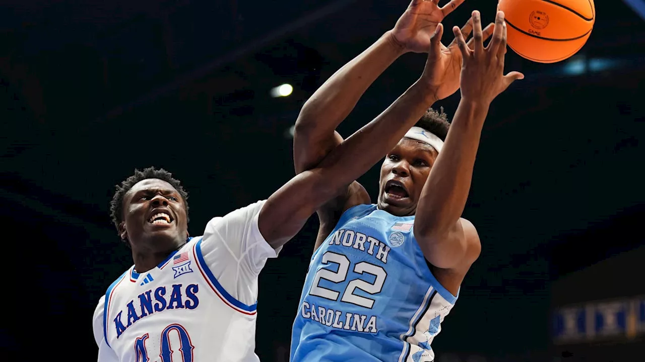 No. 1 Kansas Holds Off North Carolina's Surge in Wild 92-89 Finish