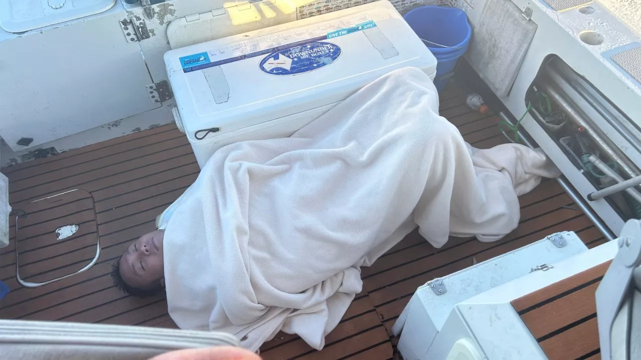 ‘Absolute miracle’: Man rescued by fisherman almost 24 hours after falling off cargo ship