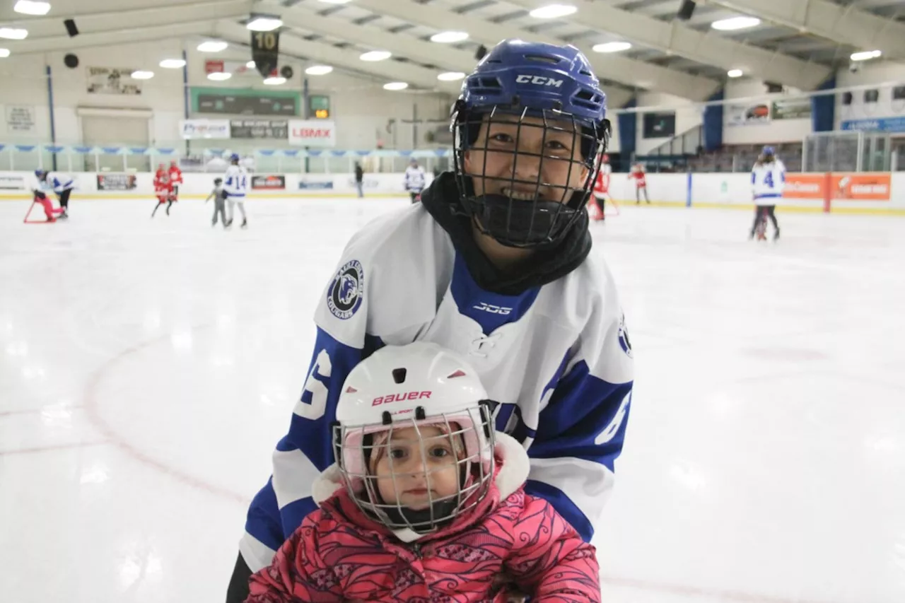 Girls take to the ice in honour of Debbie Sims