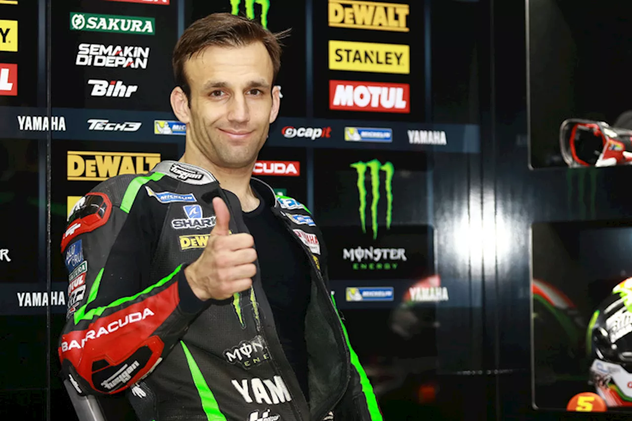 Johann Zarco (8./Yamaha) von Jonas Folger vorgeführt