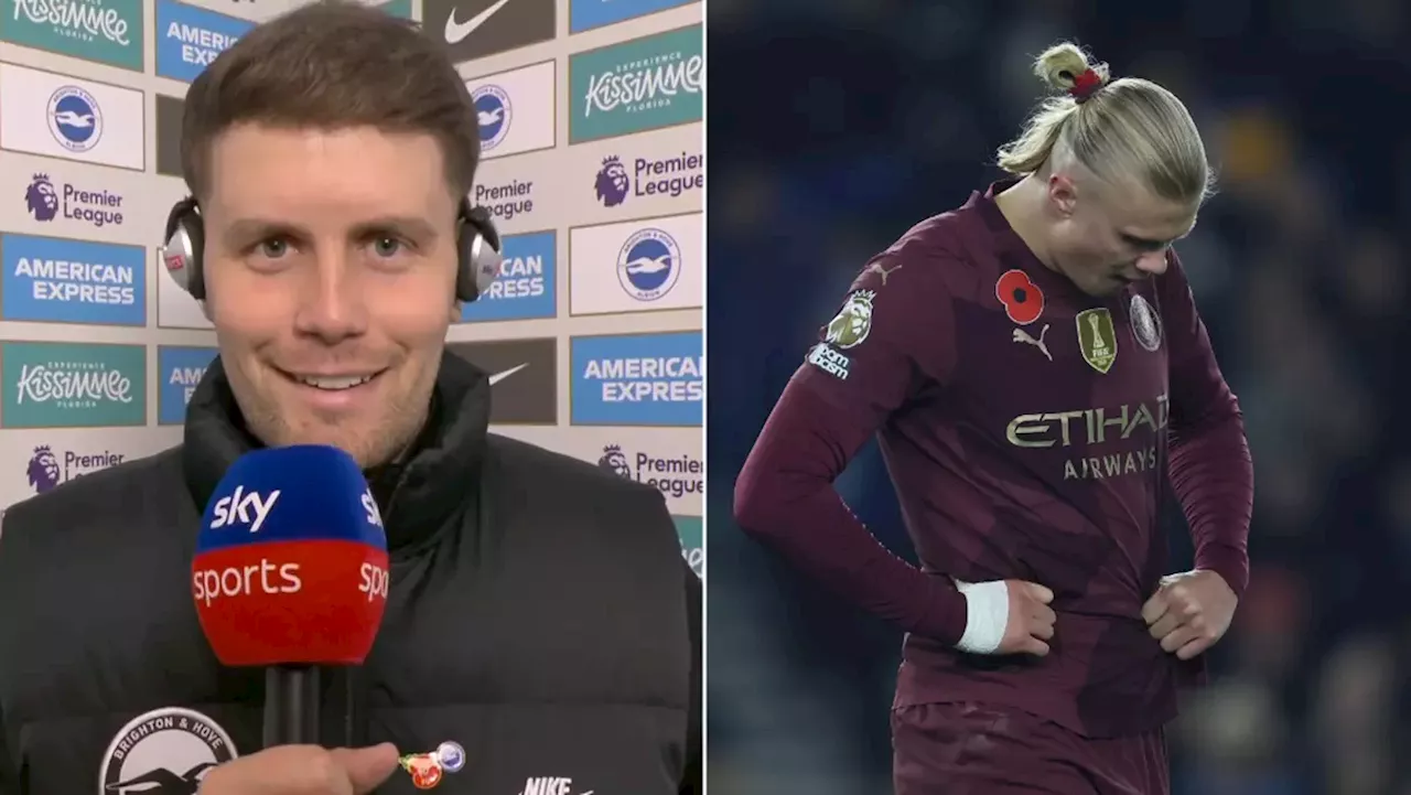 Fans think Brighton boss Fabian Hurzeler aimed cheeky dig at Erling Haaland after beating Man City