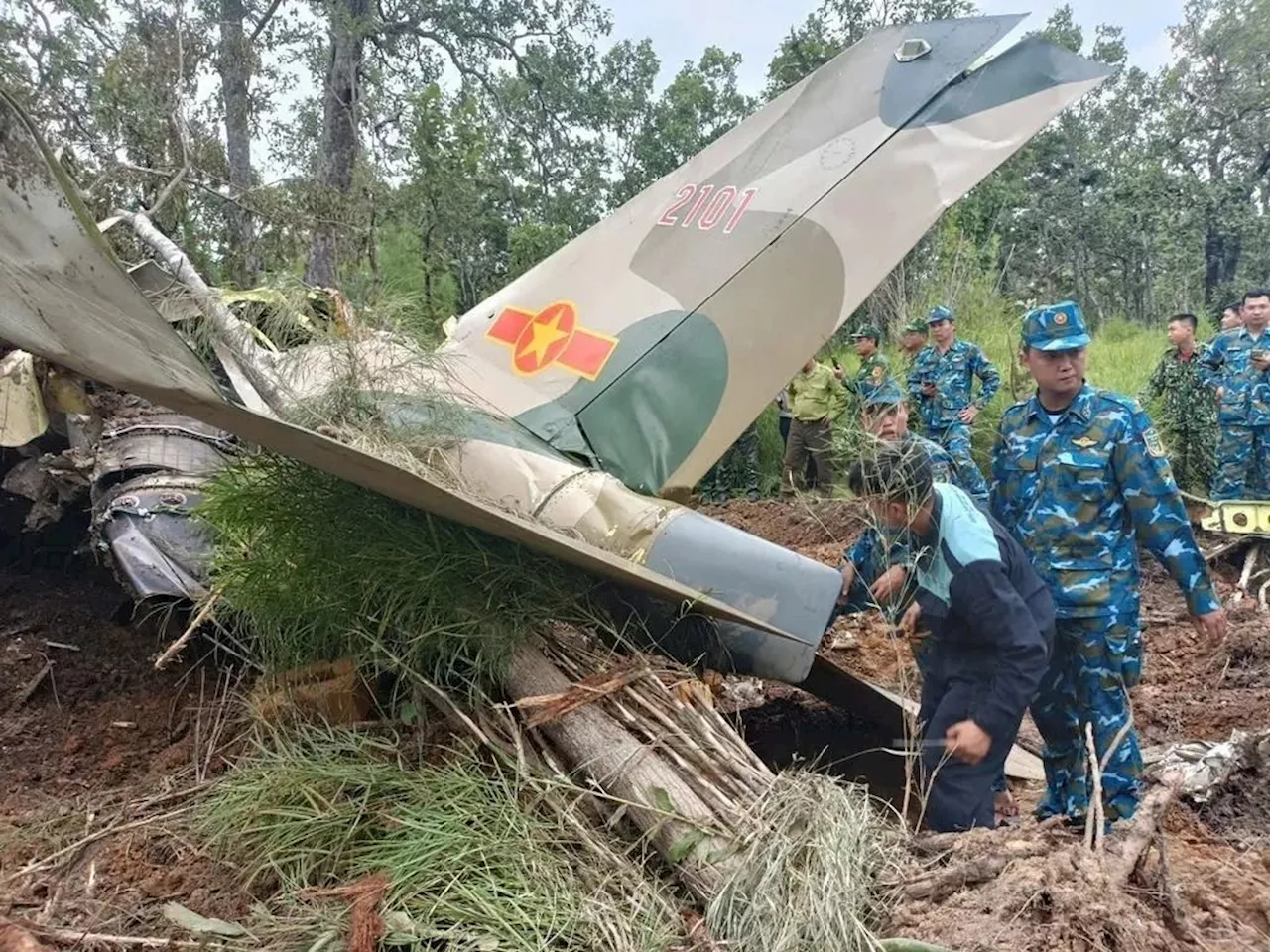 Crashed military aircraft's wreckage found in Vietnam's Central Highlands forest