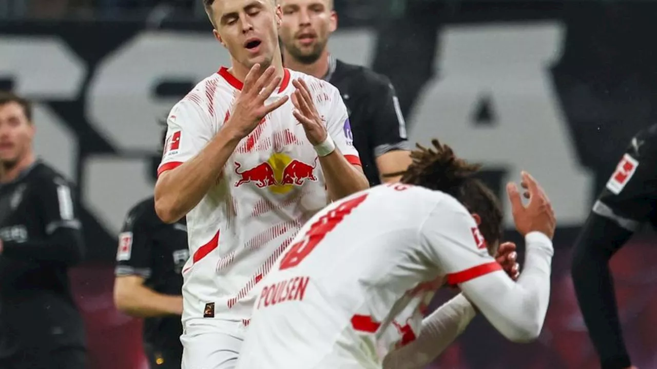 Fußball-Bundesliga: Nullnummer gegen Gladbach: Leipzig in der Ergebnis-Krise