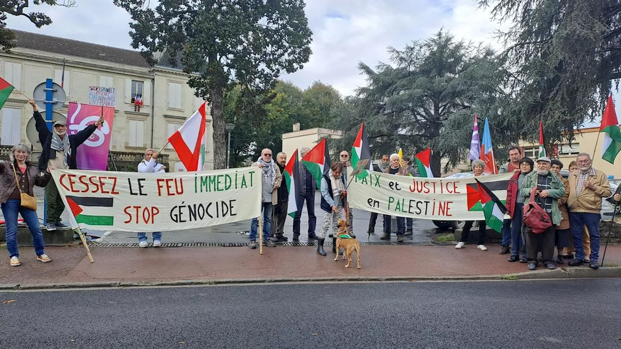 Gironde. Ils manifestent toutes les semaines devant la sous-préfecture de Langon en soutien au peuple palestinien