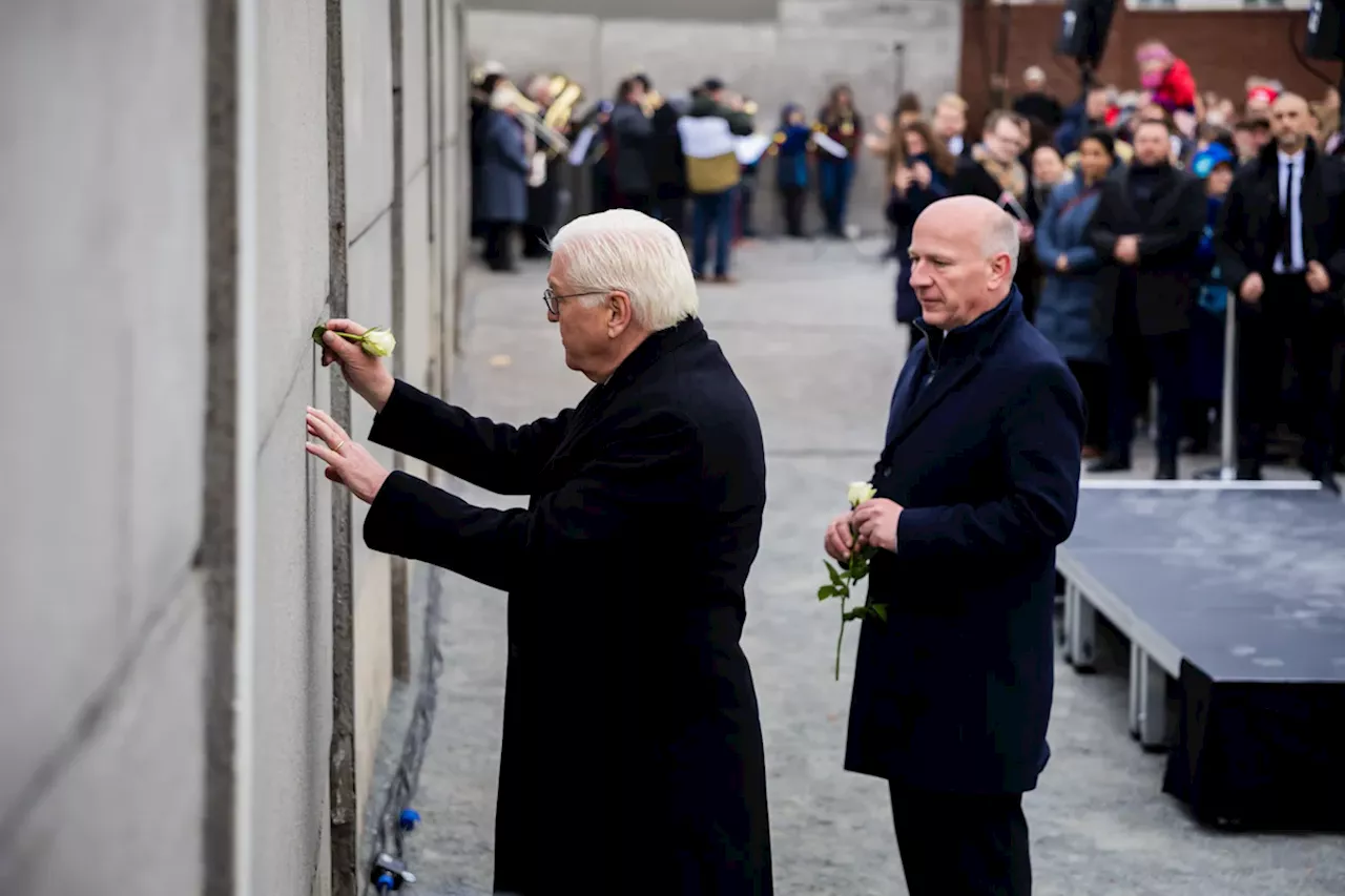 35 Jahre Mauerfall: Steinmeier, Scholz und Wegner gedenken