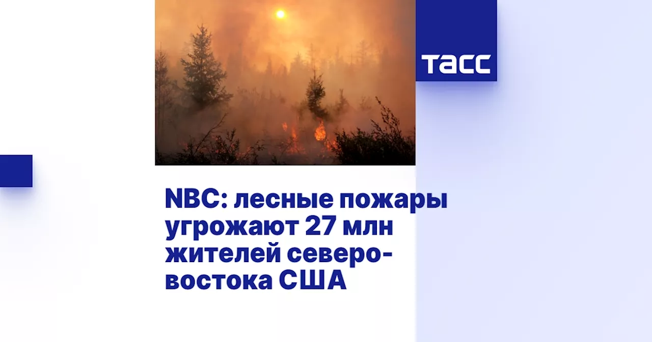 NBC: лесные пожары угрожают 27 млн жителей северо-востока США