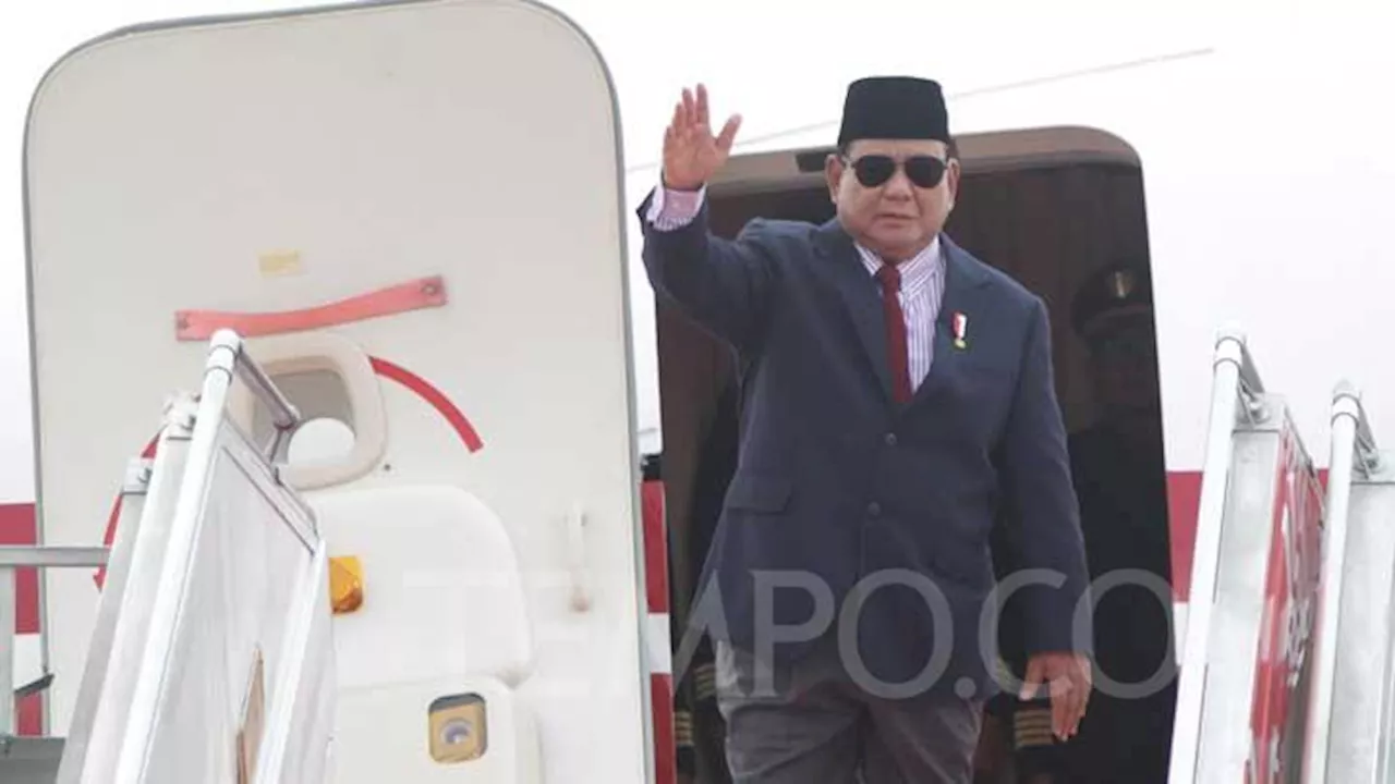 Presiden Prabowo Tiba di Cina, Bakal Temui Ketua Kongres Rakyat hingga Presiden Xi Jinping Hari ini