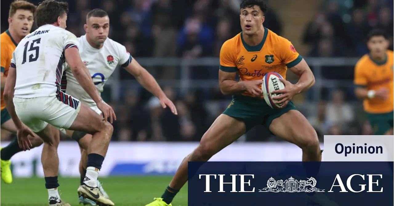 Suaalii stars in a match for the ages as Wallabies stun England