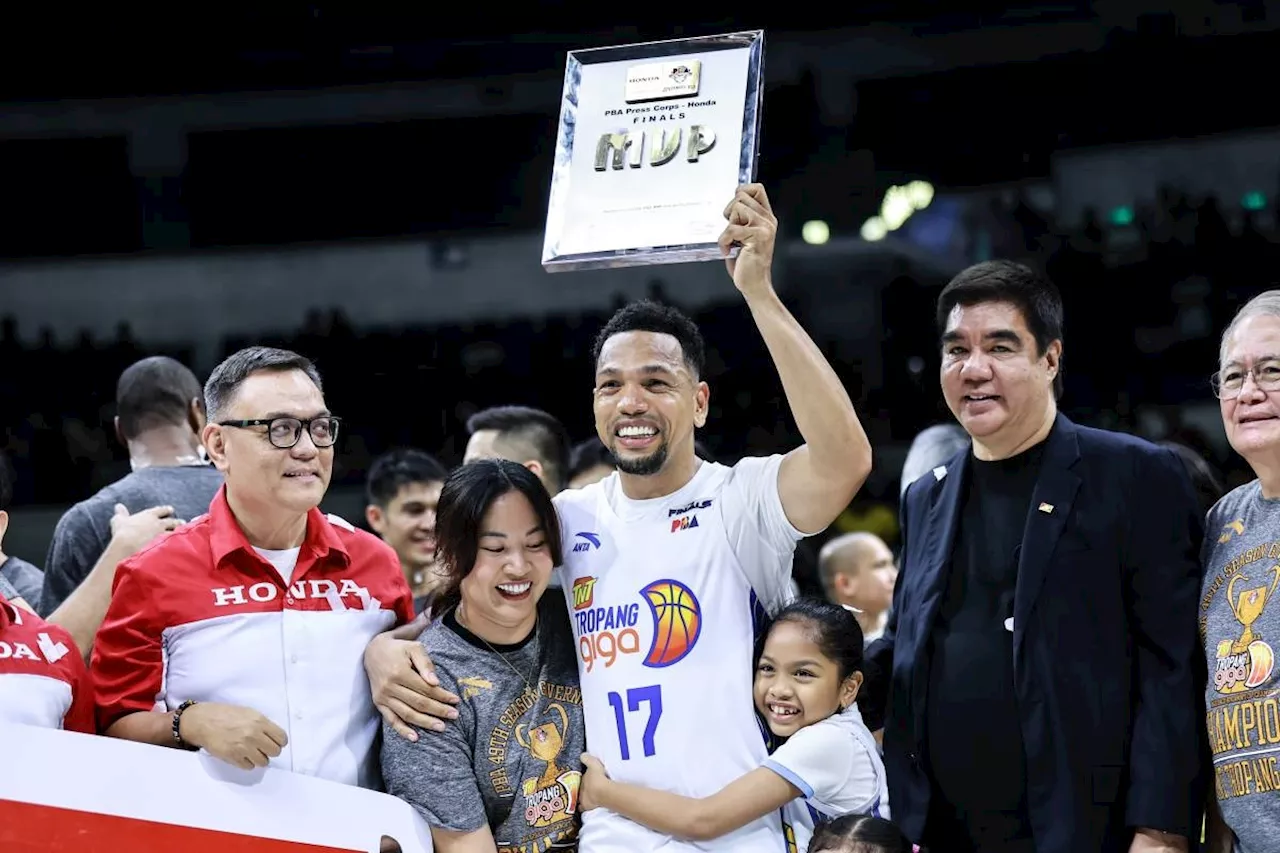 Jayson Castro shares Finals MVP award to TNT teammates