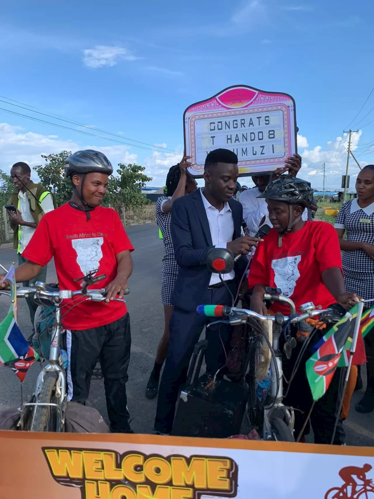 Double celebration for Zim cyclists: Arrival in Kenya and a birthday bash!