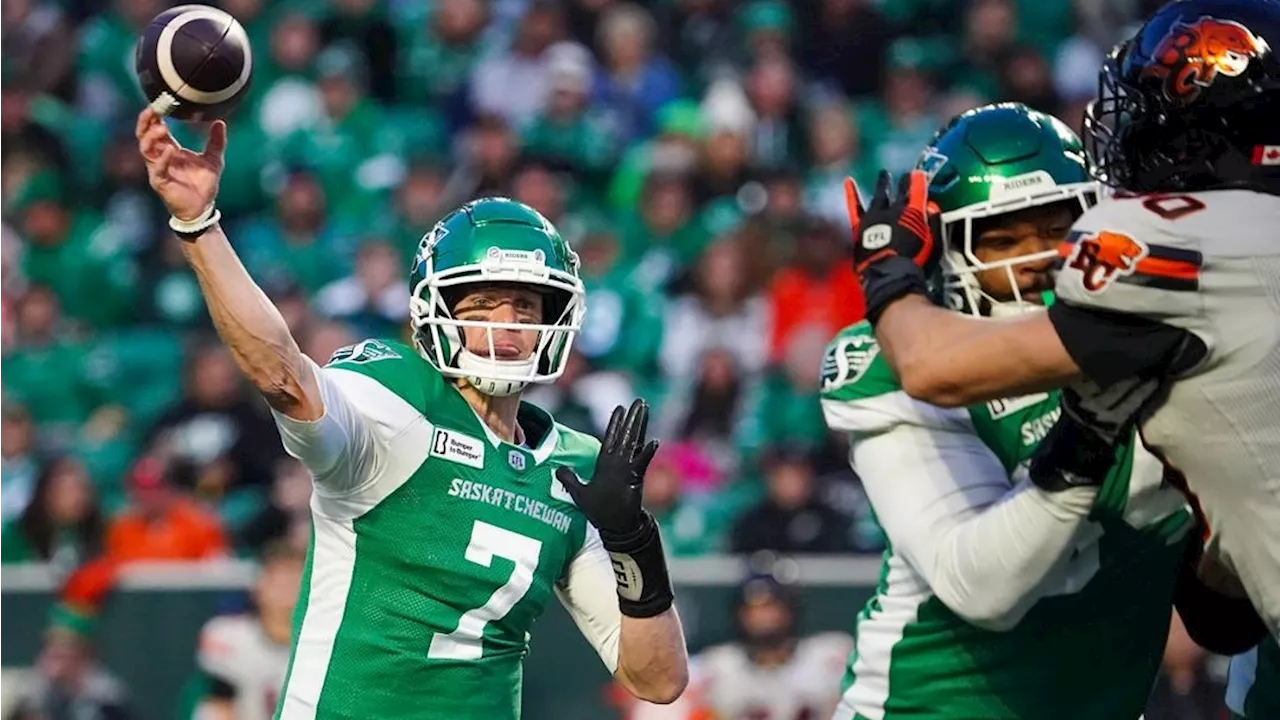 Longtime rivals to meet in West final as Blue Bombers host Roughriders