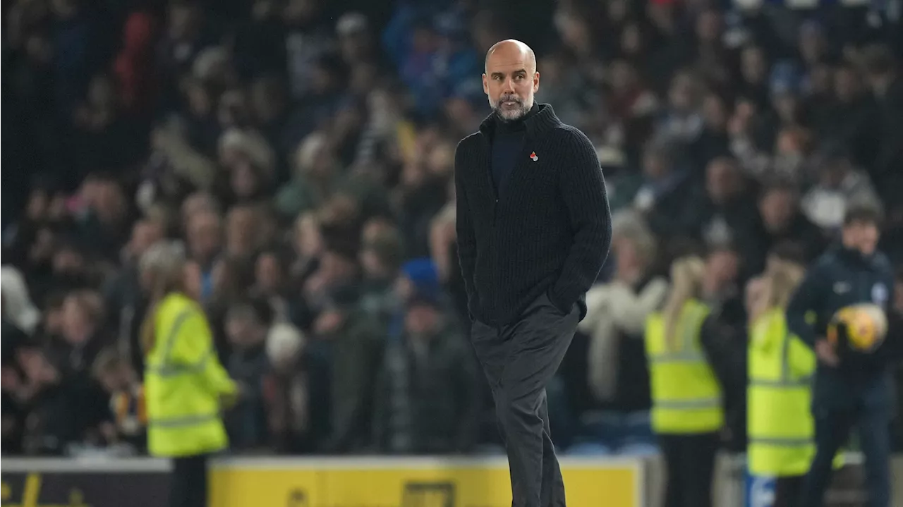 Man City loses a fourth straight game in its worst slump under Guardiola