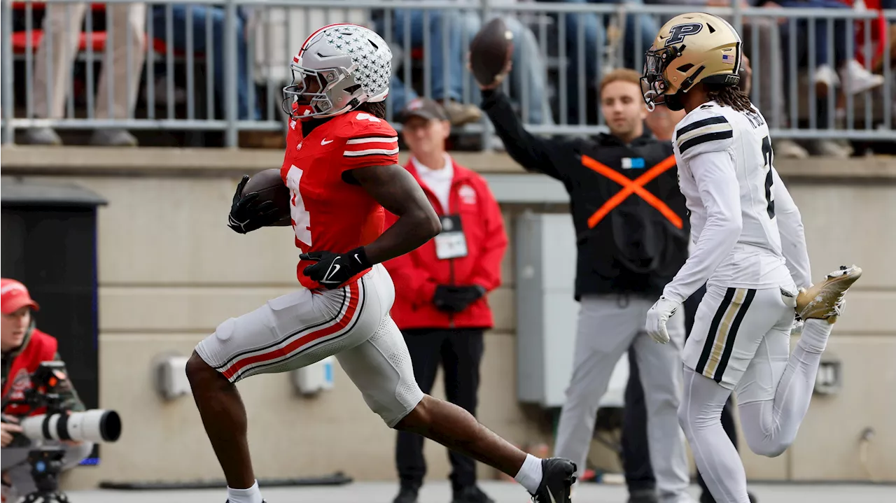 Smith breaks school record with ninth TD catch as No. 3 Ohio State rolls over Purdue