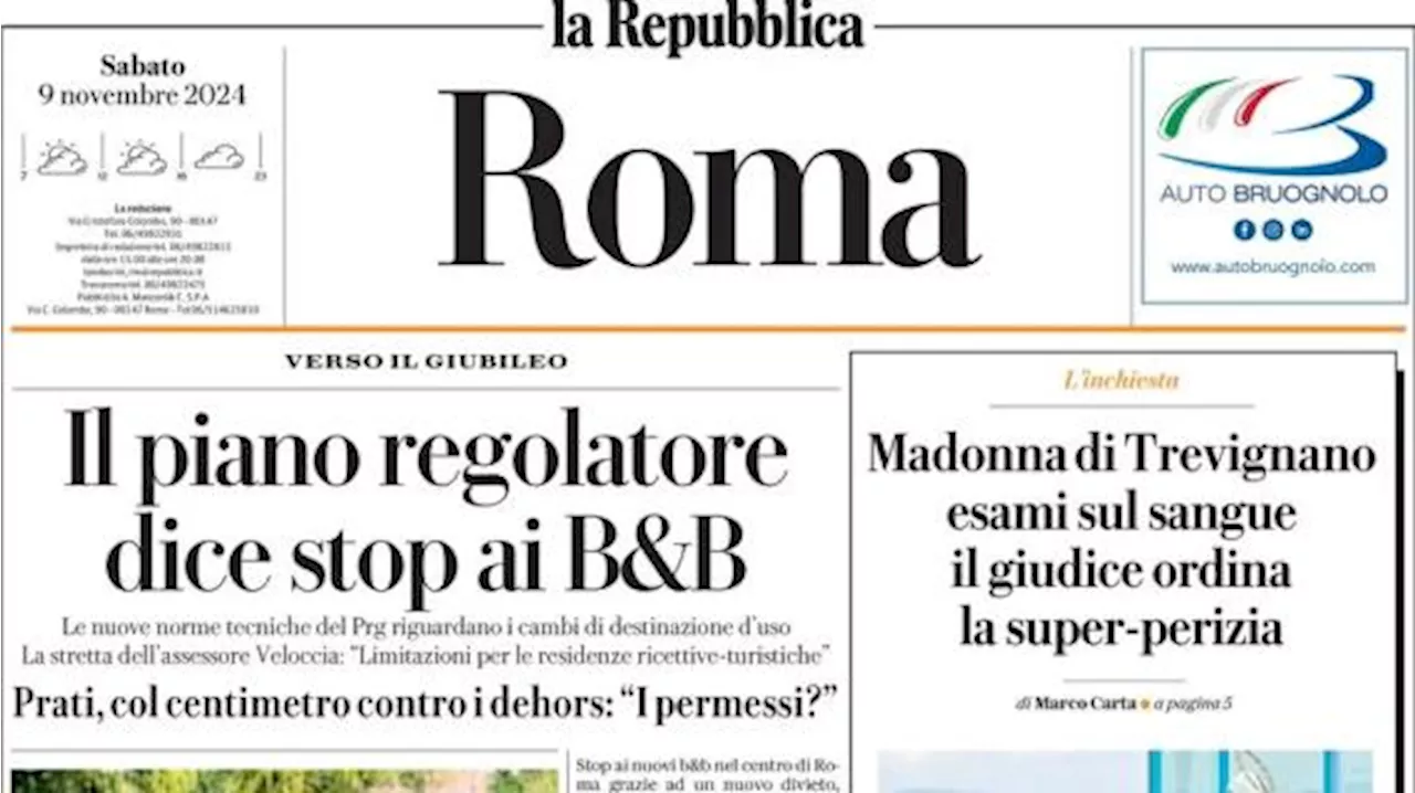 La Repubblica (Roma) in apertura: 'Col Bologna ultimo appello per Juric'