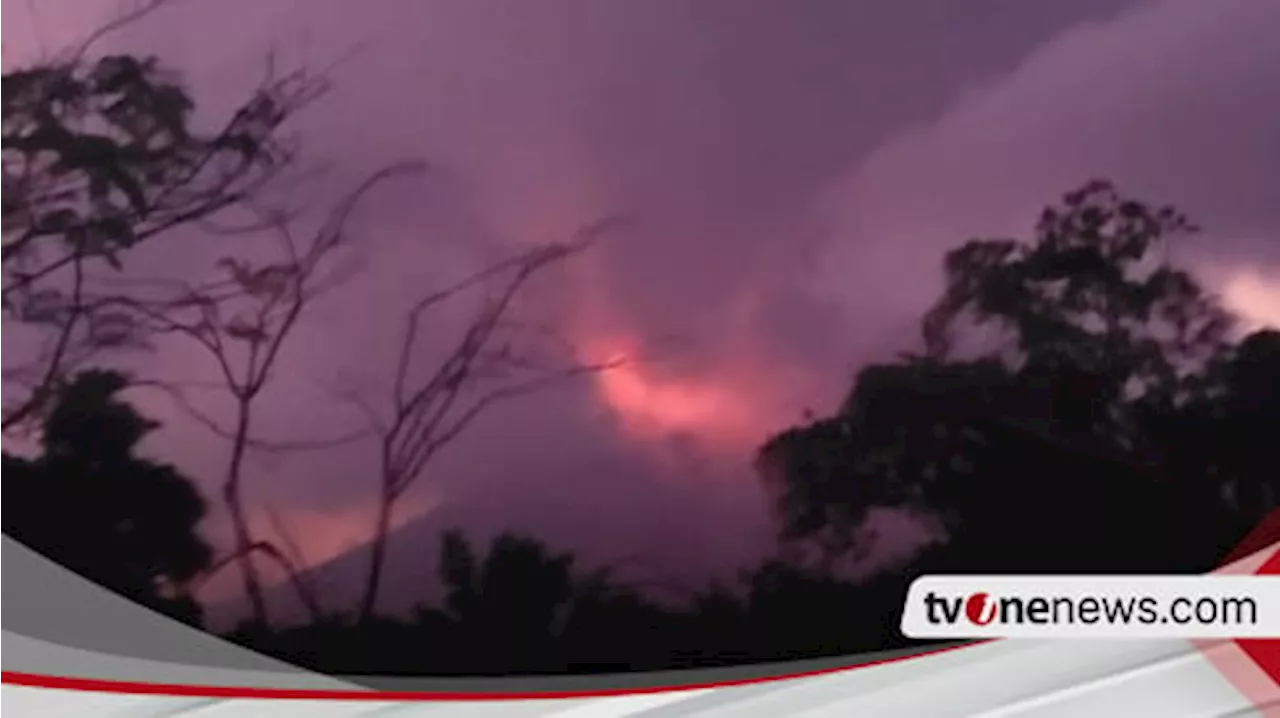 Sabtu Pagi, Gunung Lewotobi Laki-Laki Muntahkan Guguran Lava Pijar