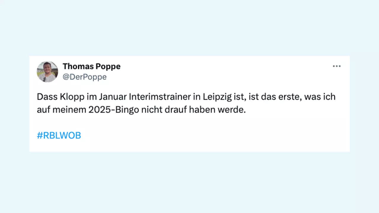 Klopp im Januar nicht Interimstrainer in Leipzig