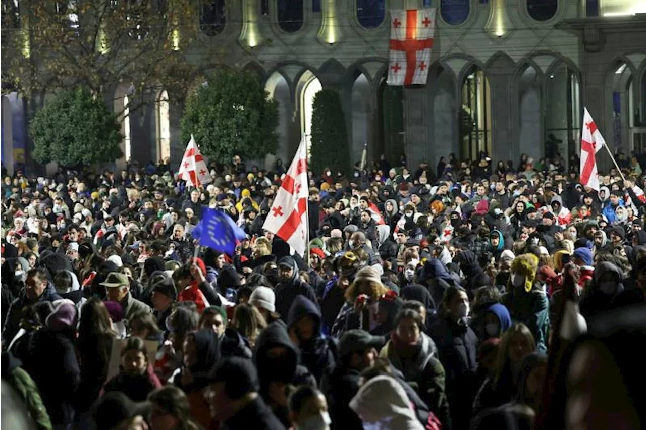 Mass protests erupt in Georgia as PM rejects demand for new election