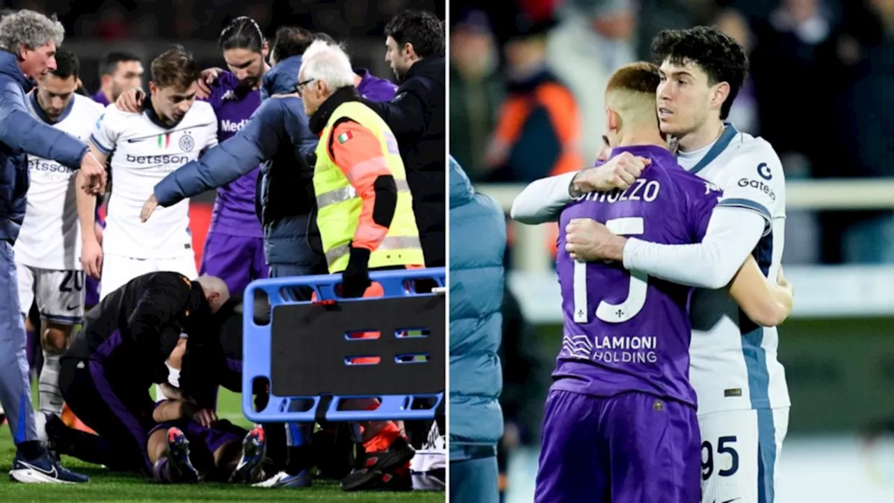 Distressing scenes as Fiorentina footballer Edoardo Bove collapses during Serie A match against Inter Milan