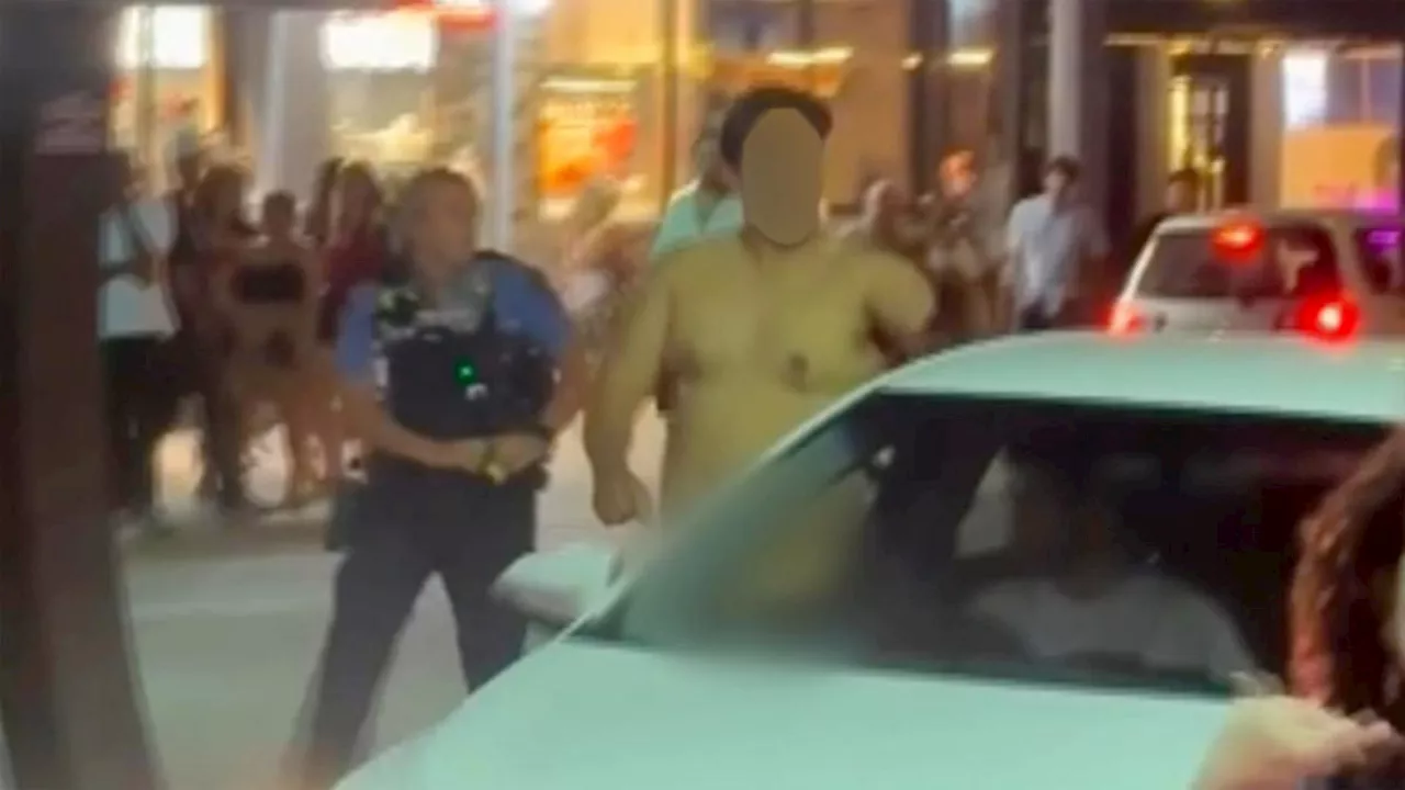 Puhi Clark: Naked man in Northbridge tasered and charged with police assault, disorderly conduct