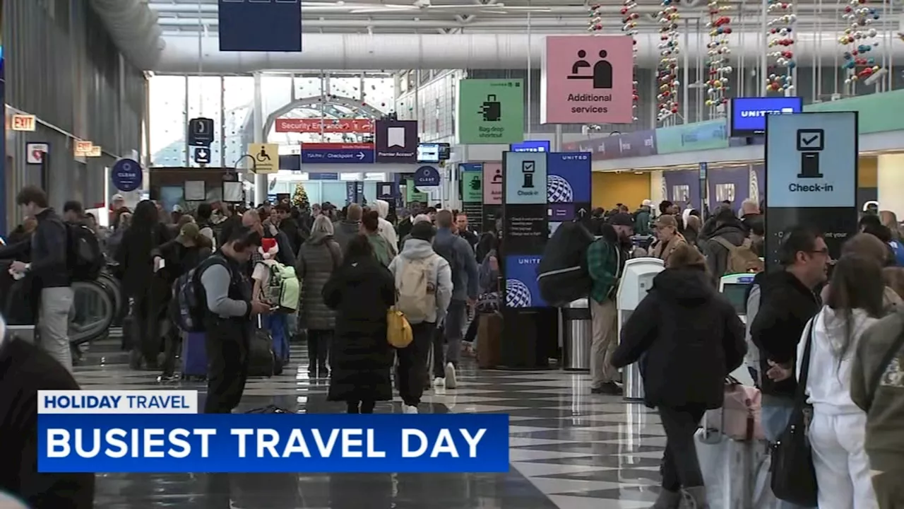 Nearly 2M people expected to travel through O'Hare, Midway airports by end of Thanksgiving weekend