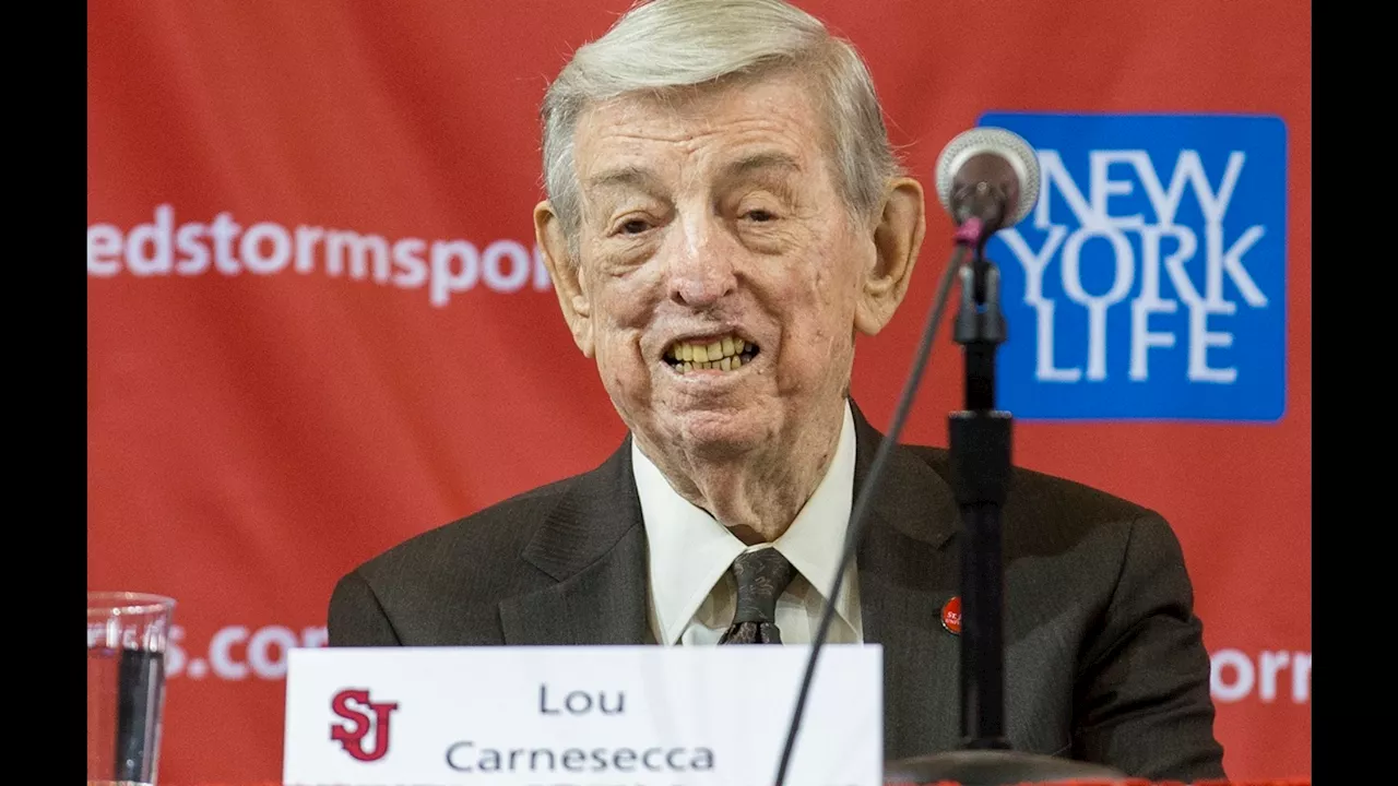 Legendary St. John's basketball coach Lou Carnesecca dies at 99, school confirms