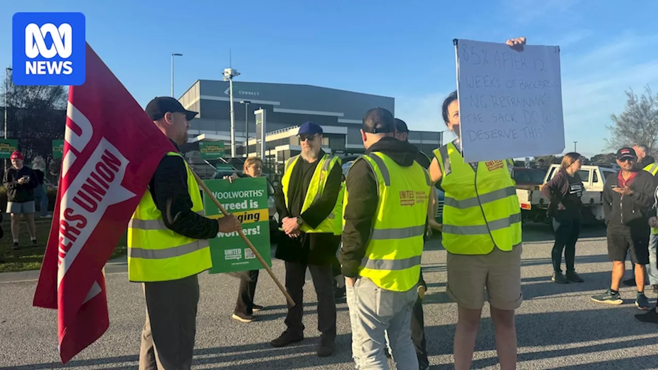 UWU Members Gather Outside Woolworths Distribution Centre Amid Ongoing Dispute