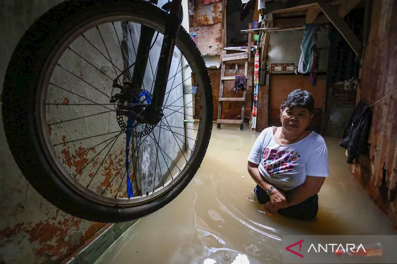 Banjir Meluap dari Sungai Ciliwung Menggenang 51 RT di Jakarta