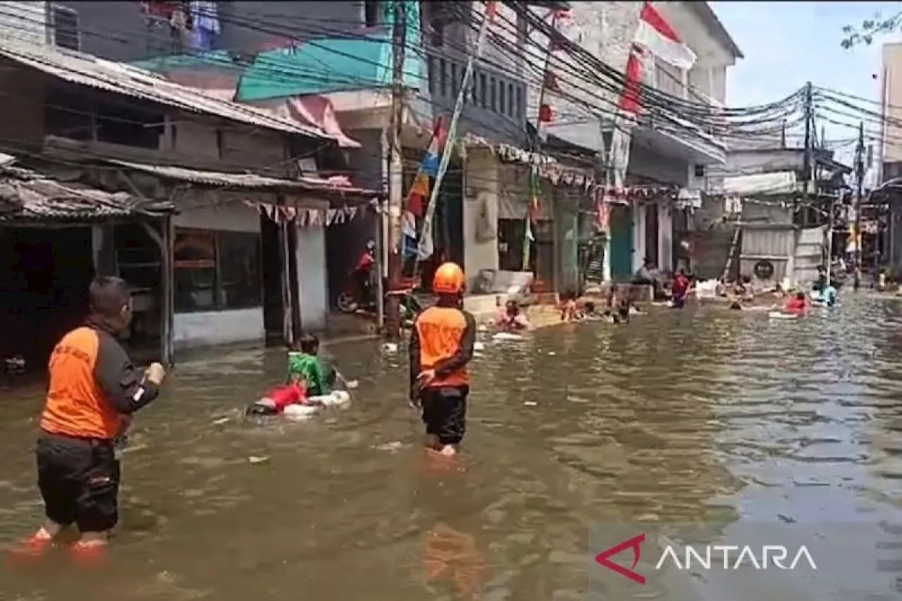 Banjir Rob Terjadi di Penjaringan Jakarta Utara