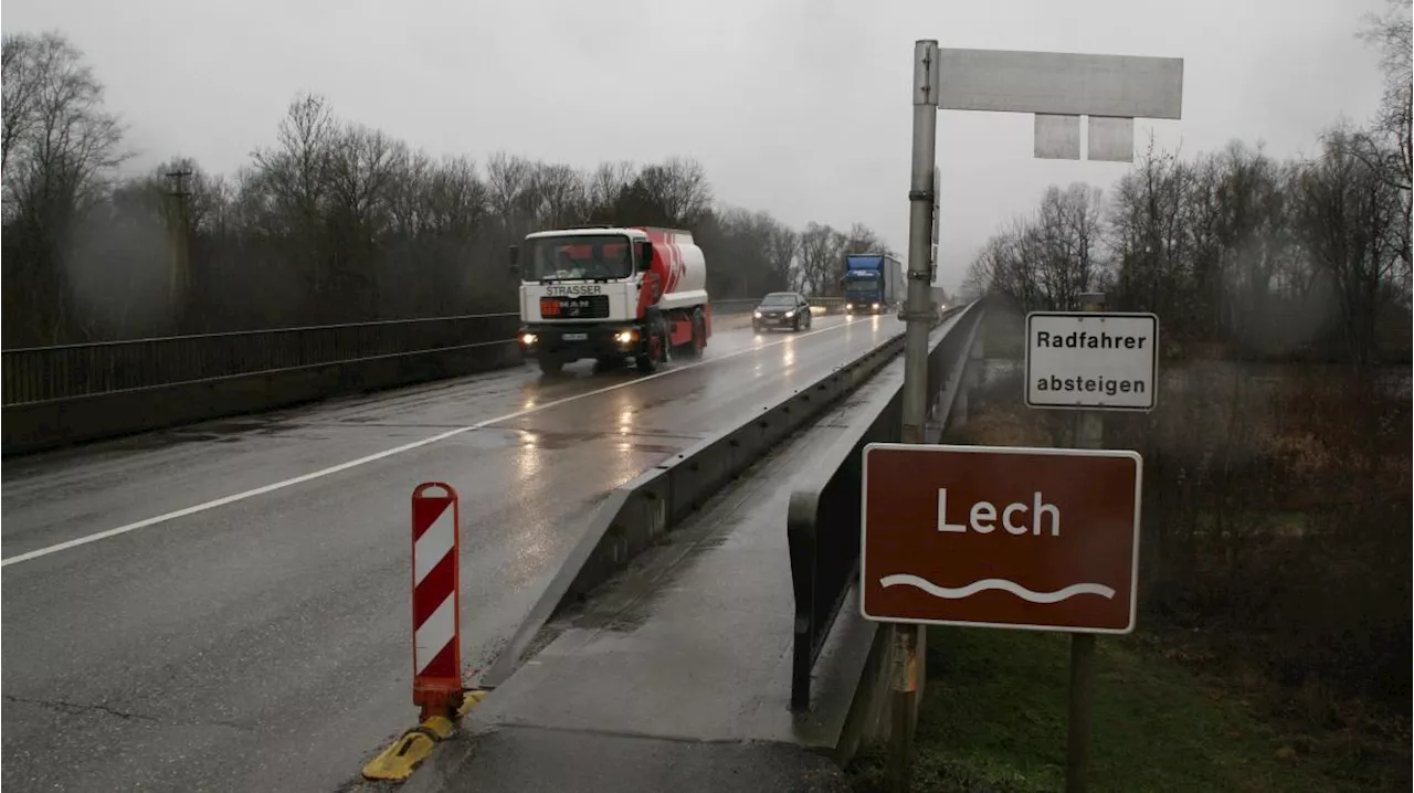 Lechbrücke bei Rain: Einschränkungen und Prüfung vom 2. bis 6. Dezember