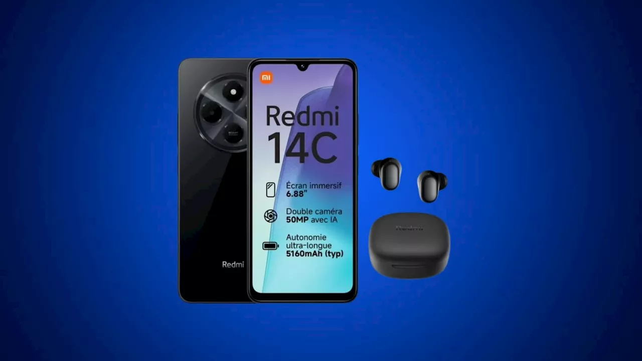 Electro Depot propose Xiaomi Redmi 14C 4G avec Buds6 à 159 euros