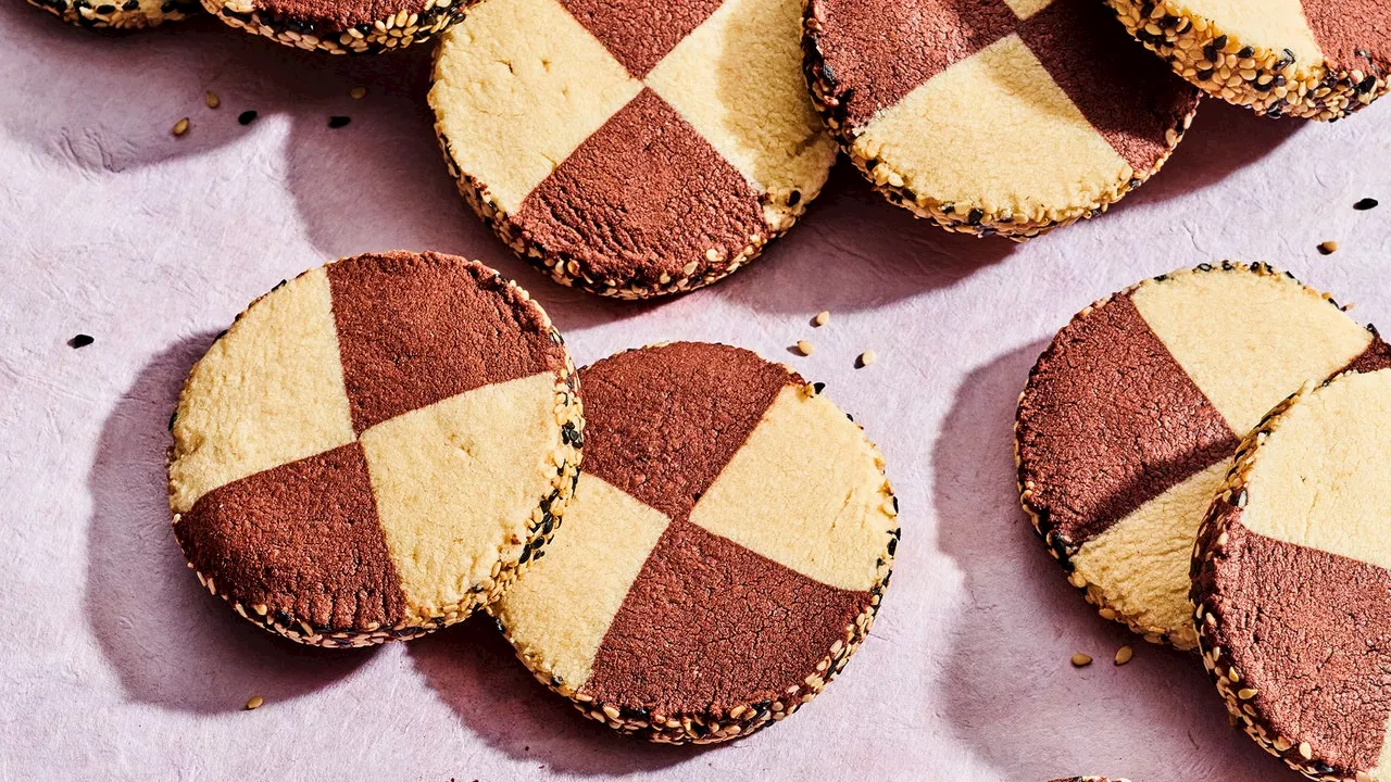 Chocolate-Tahini Slice-and-Bake Cookies