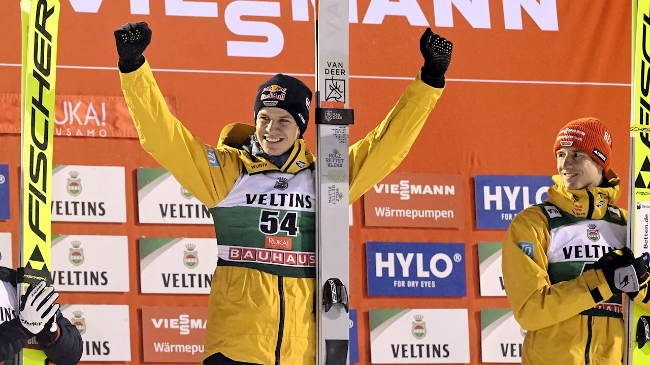 Skispringen-Weltcup: DSV-Adler Paschke und Wellinger feiern in Ruka - Gelbes Trikot bleibt bayerisch