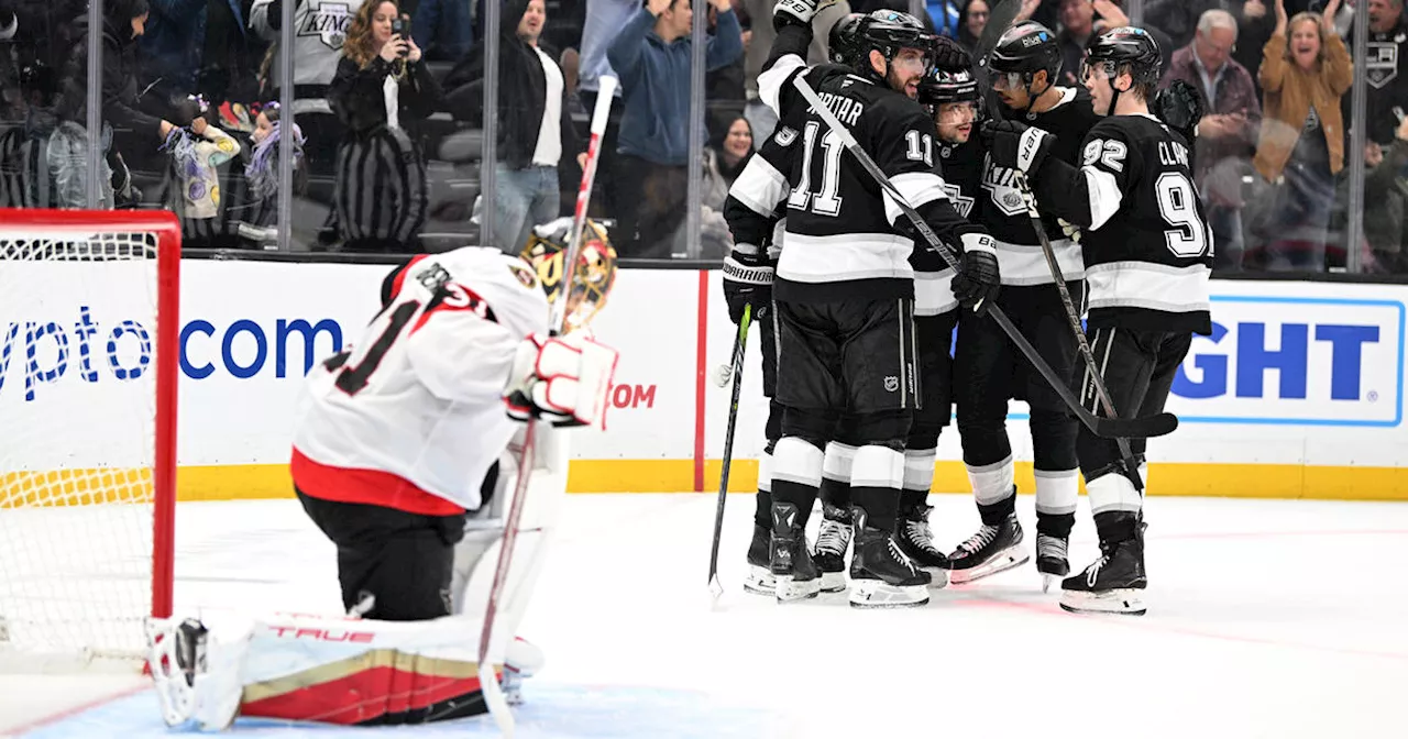 Kopitar helps the Kings beat the Senators 5-2 for their season-high 3rd straight win