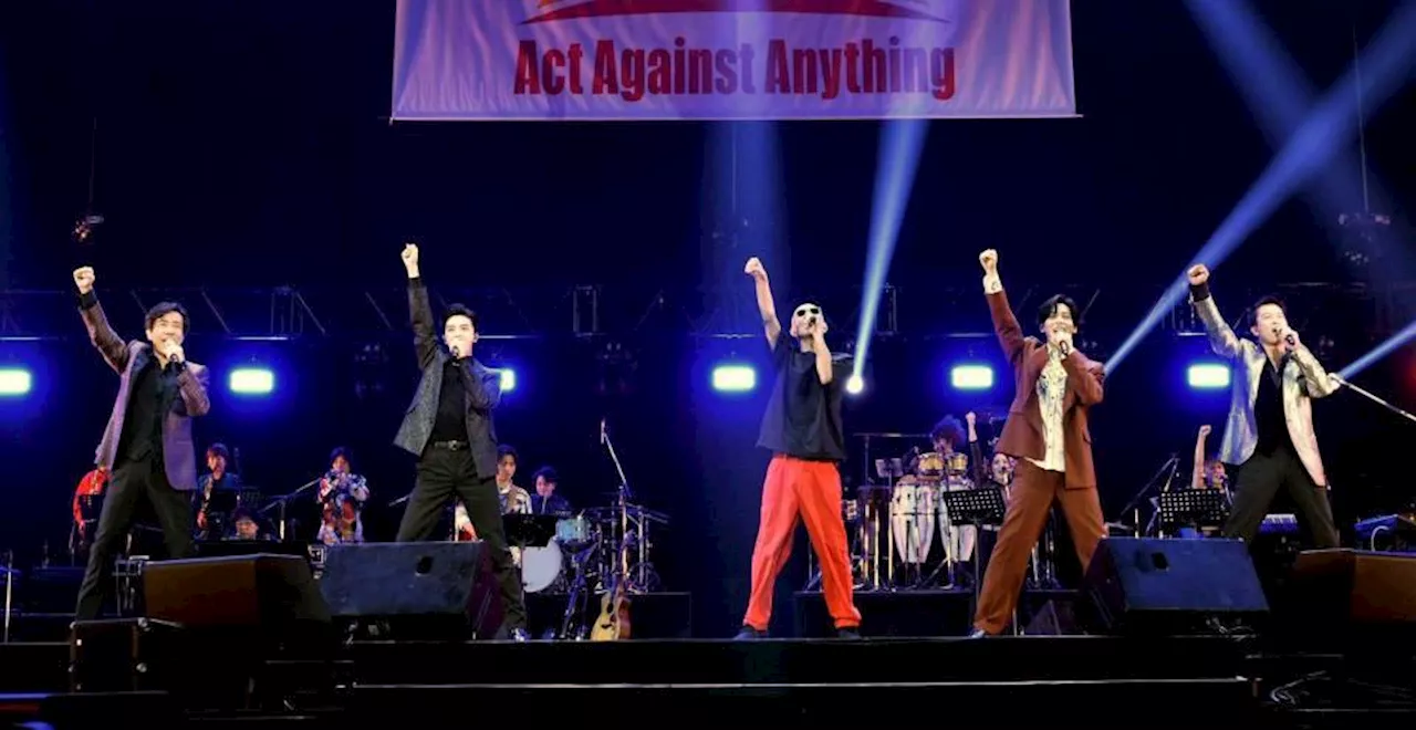 岸谷五朗、寺脇康文ら日本武道館でチャリティーコンサート「Ａｃｔ Ａｇａｉｎｓｔ Ａｎｙｔｈｉｎｇ ＶＯＬ．３」開催