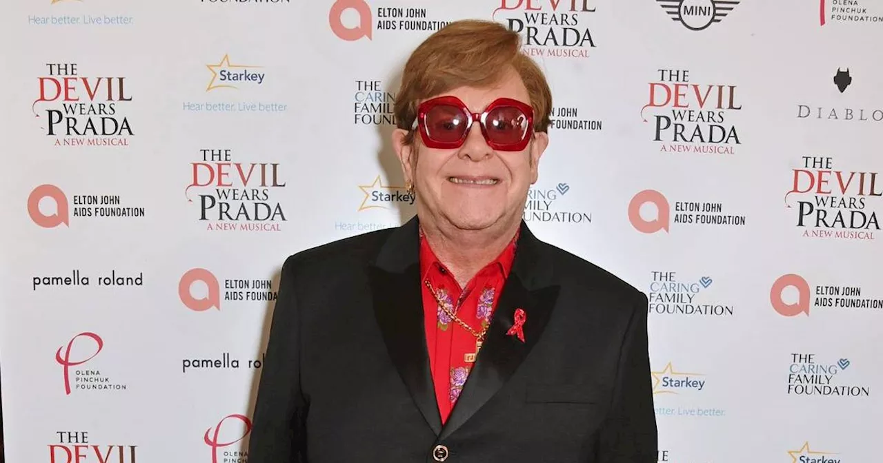 Sir Elton John tells fans 'I've lost my eyesight' as he's led off stage