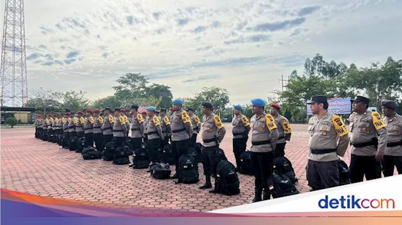 Polres Rohil Lepas Puluhan Personel BKO Polda Riau usai Amankan Pilkada 2024