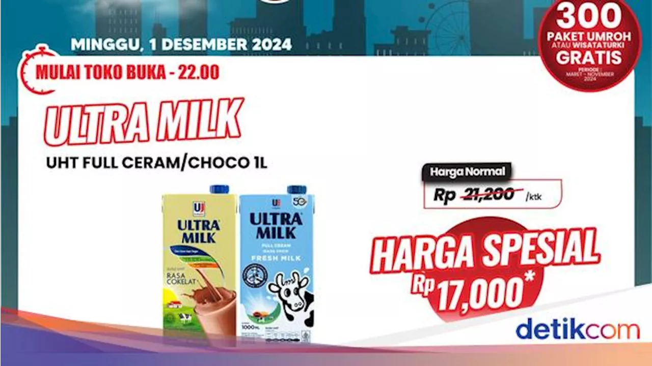 Beli Susu Kotak Jumbo di Transmart Full Day Sale Cuma Rp 17.000, Serbu!