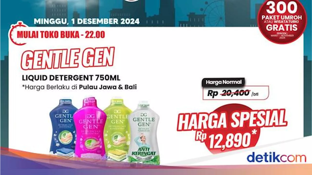 Detergen Cair Cuma Rp 12 Ribuan di Transmart Full Day Sale, Buruan Merapat!