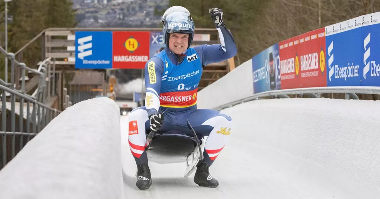 Kindl rodelt in Lillehammer auf das Podest