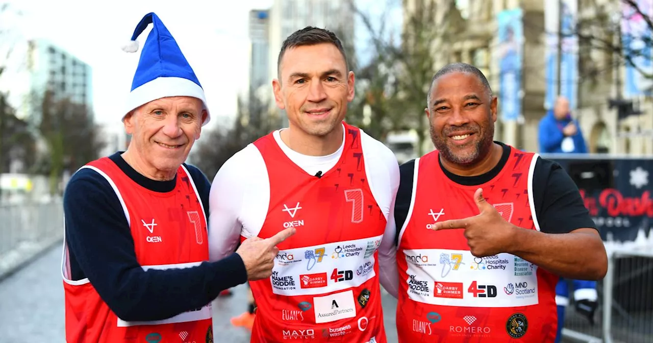 Kevin Sinfield praises 'great city' as he joins 8,000 Scousers on Santa Dash start line