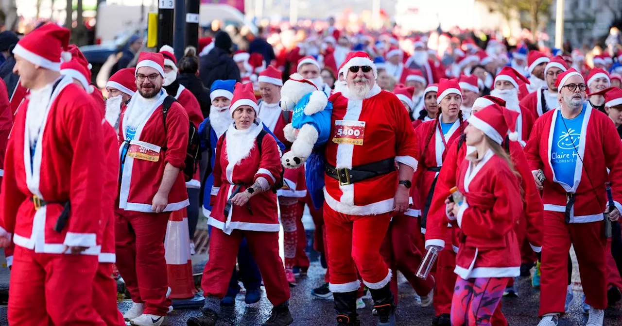 Spot yourself at the Liverpool Santa Dash 2024